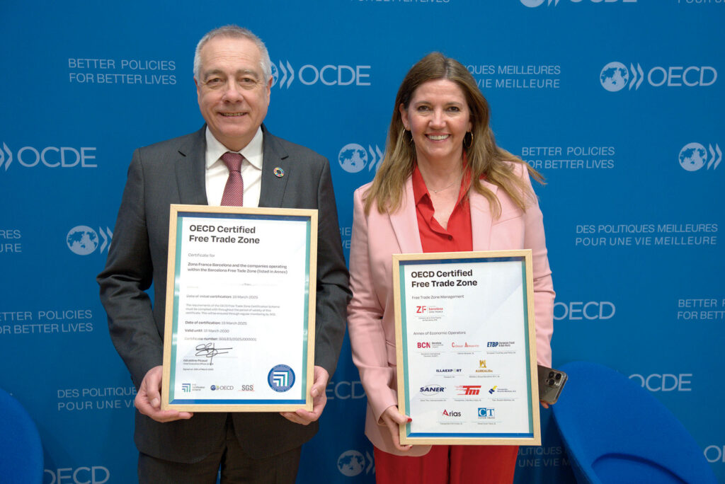 Barcelona se ha convertido en la primera zona franca del mundo en recibir el certificado de seguridad y transparencia de la OCDE
